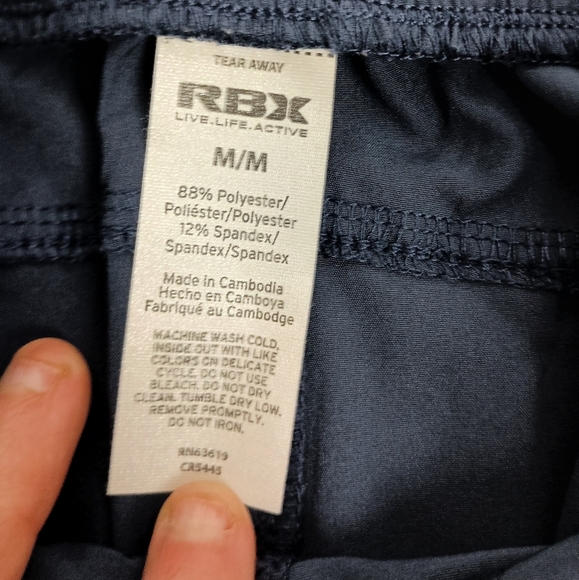 2/$30 Navy Blue REEBOX Drawstring Athletic,Athleisure Running,Booty Shorts(#403) - Picture 3 of 6